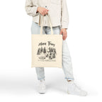 Tote Bag — "More Trees, with Less ***holes Please" Funny Eco-Friendly Tote, natural