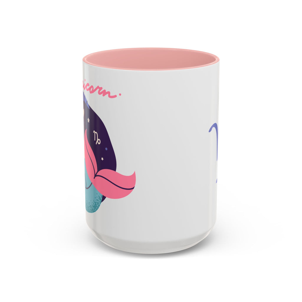 Cute Capricorn Zodiac Mug — 15oz (Pink, Light Blue, & Navy)