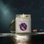 Cute Sagittarius Zodiac Scented Candle — Coconut Apricot Wax (9oz Reusable Glass)