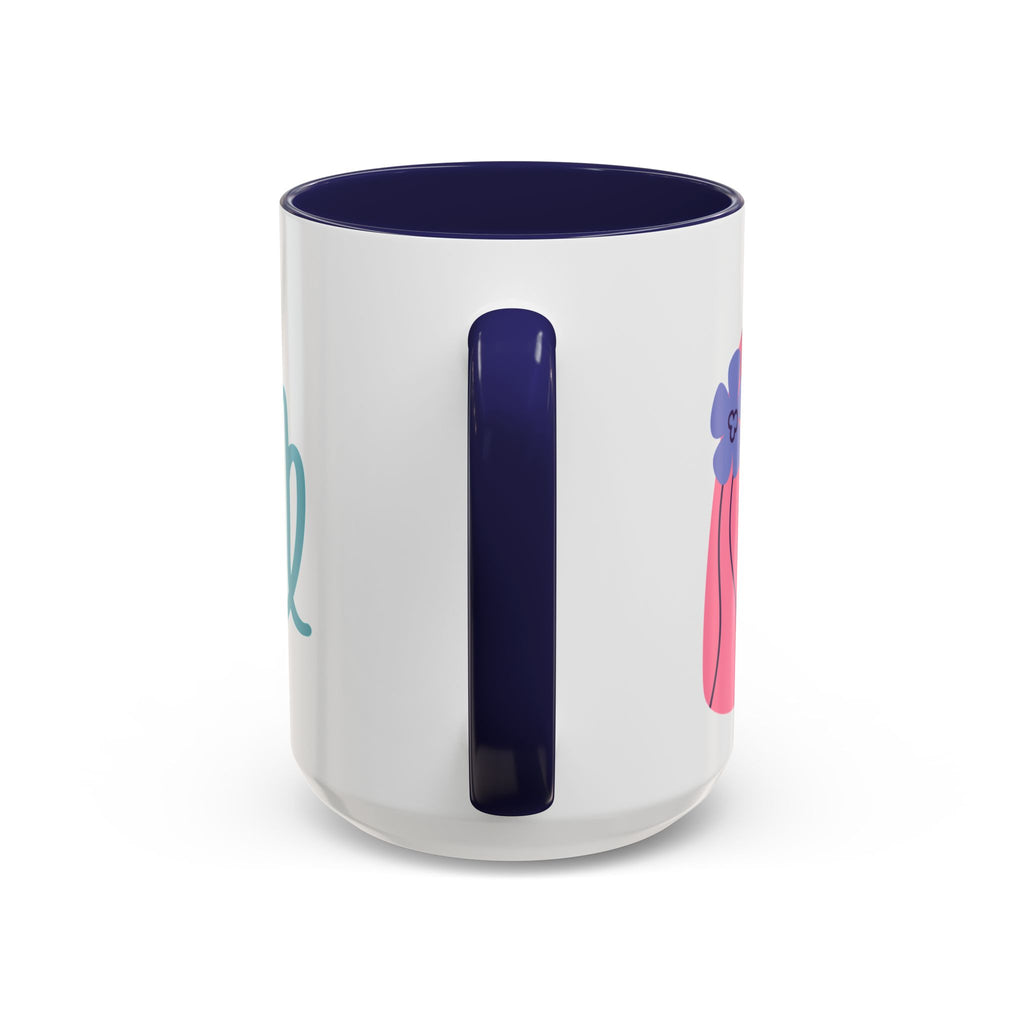 Cute Virgo Zodiac Mug — 15oz (Pink, Light Blue, & Navy)