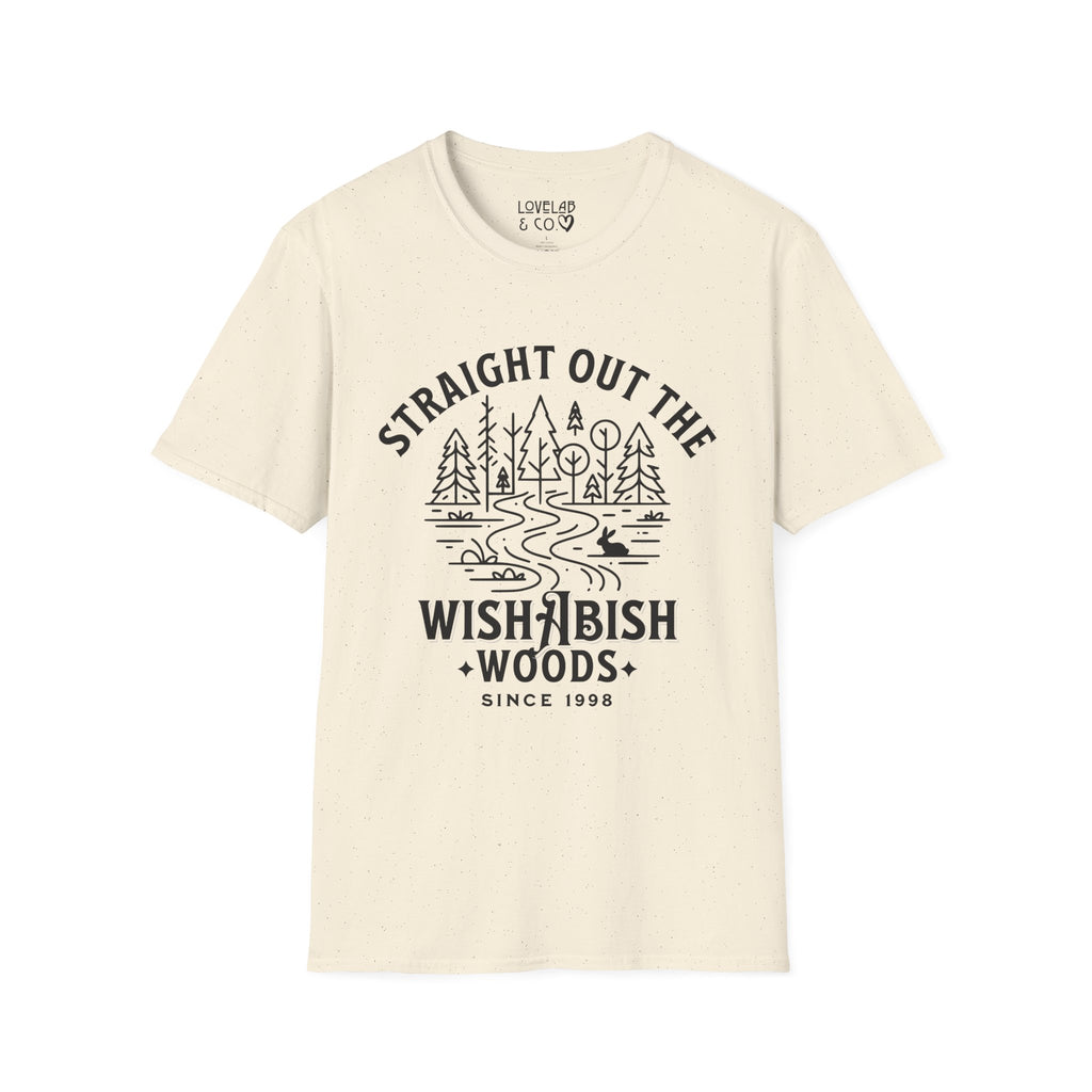 Straight Out the Wishabish Woods T-Shirt — Funny Graphic Tee