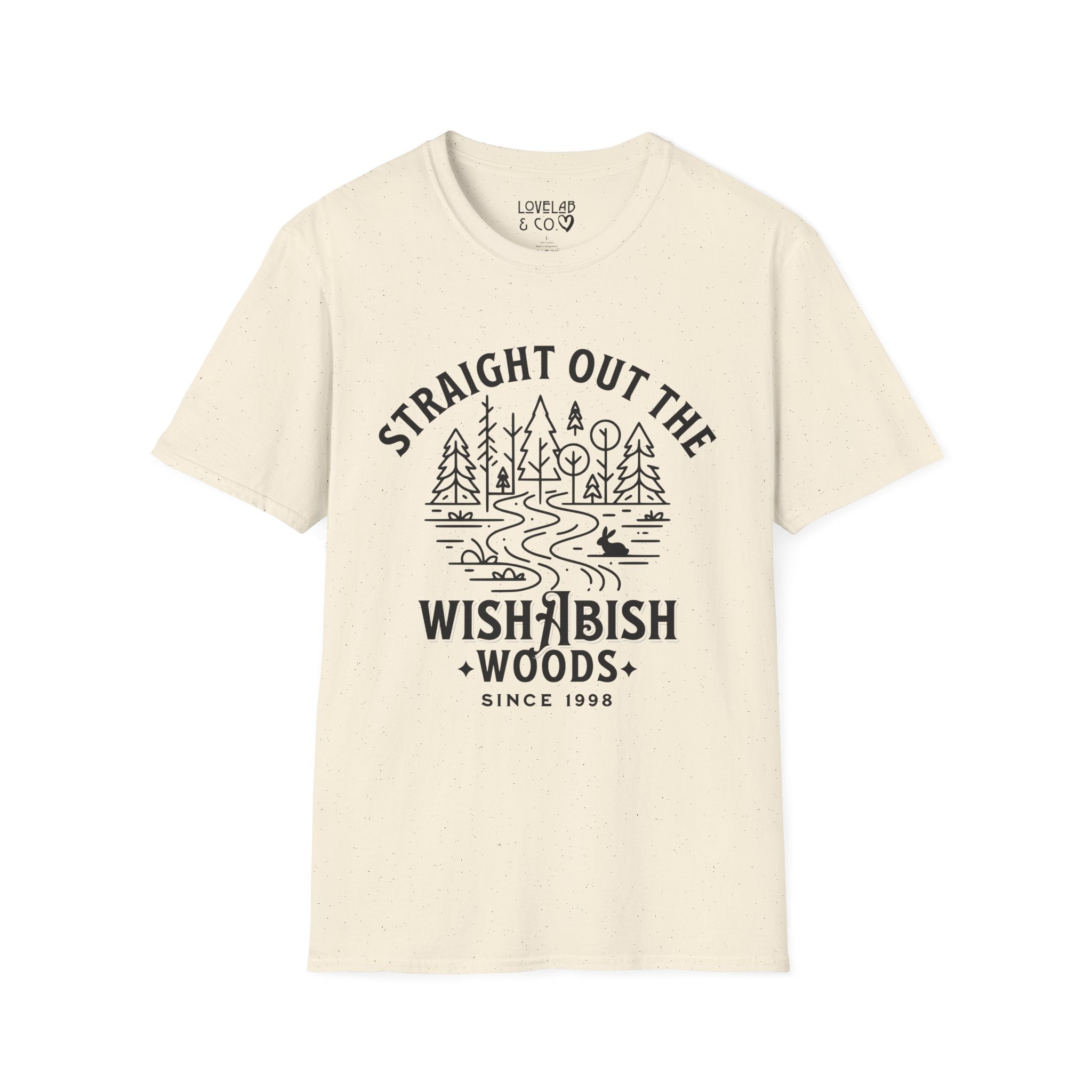 Straight Out the Wishabish Woods T-Shirt — Funny Graphic Tee