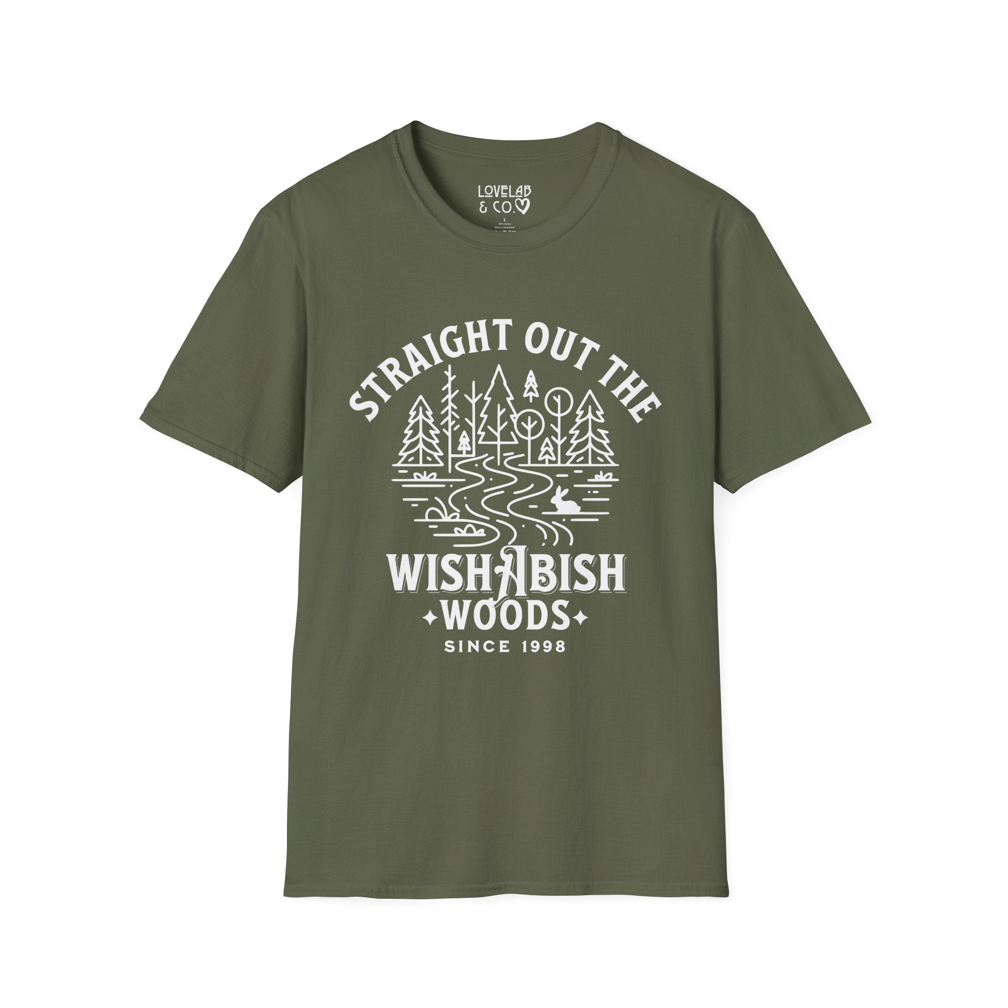 Straight Out the Wishabish Woods T-Shirt — Funny Graphic Tee