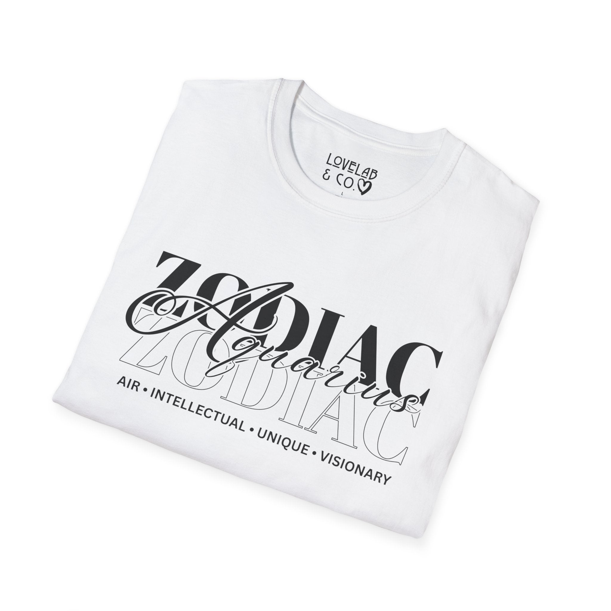 Aquarius Zodiac T-Shirt — Bold Air Astrology Tee