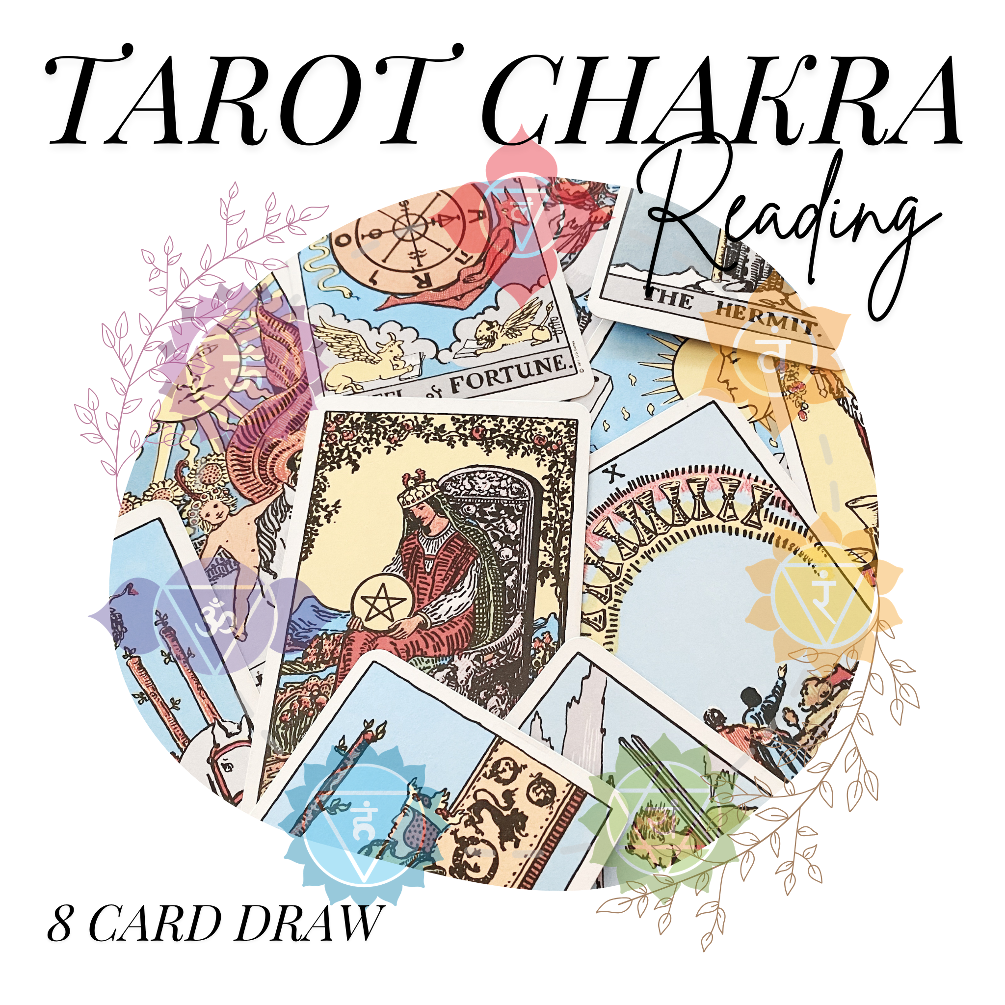 Tarot Chakra Reading: 8 Card Draw