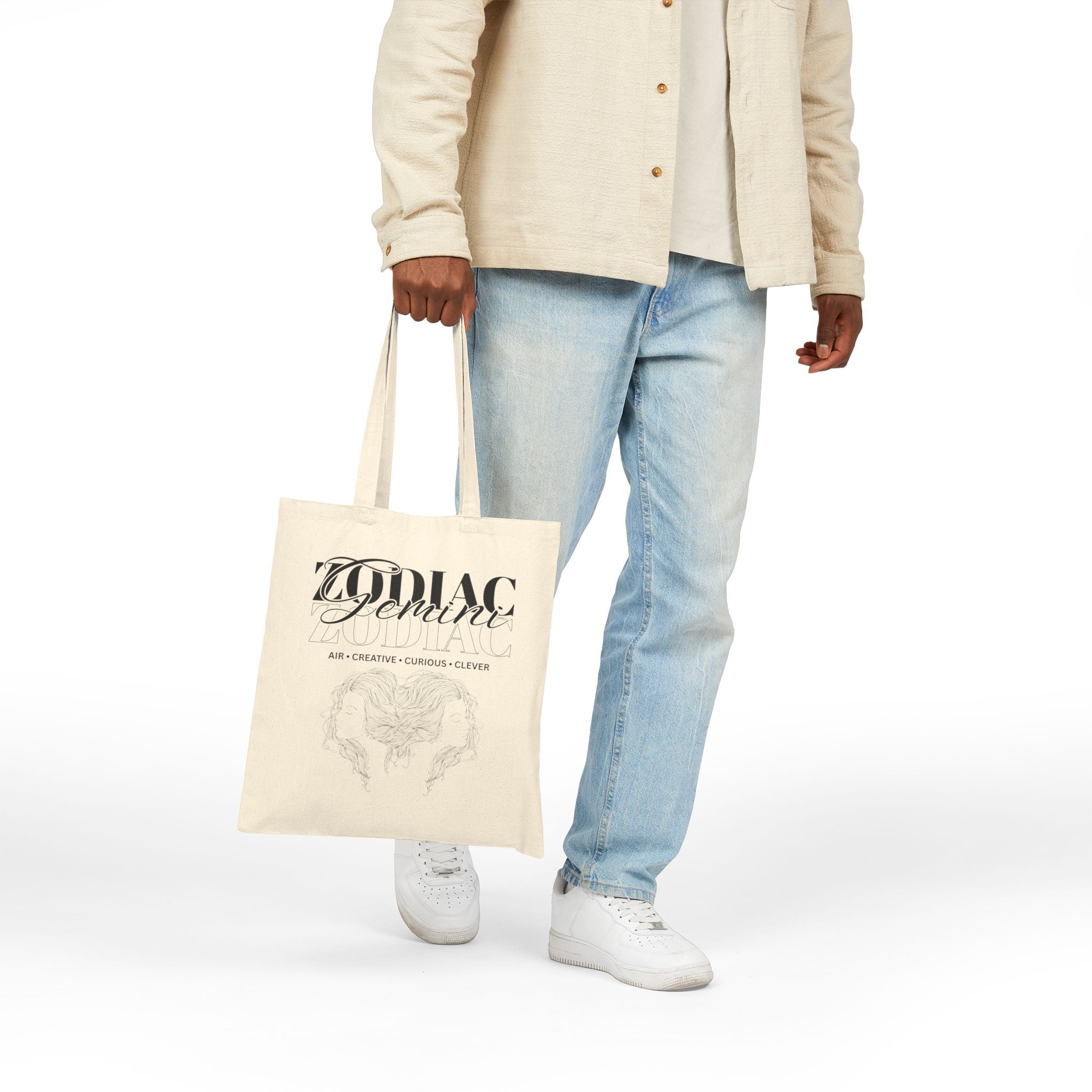 Gemini Zodiac Tote Bag — Twins Astrology Tote