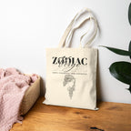 Virgo Zodiac Tote Bag — Cotton Canvas Astrology Tote