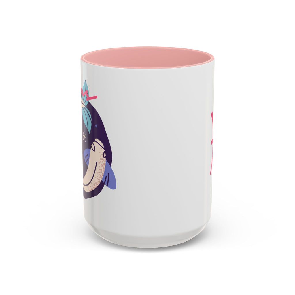 Cute Pisces Zodiac Mug — 15oz (Pink, Light Blue, & Navy)