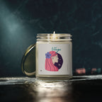 Cute Virgo Zodiac Scented Candle — Coconut Apricot Wax (9oz Reusable Glass)