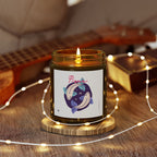 Cute Pisces Zodiac Scented Candle — Coconut Apricot Wax (9oz Reusable Glass)