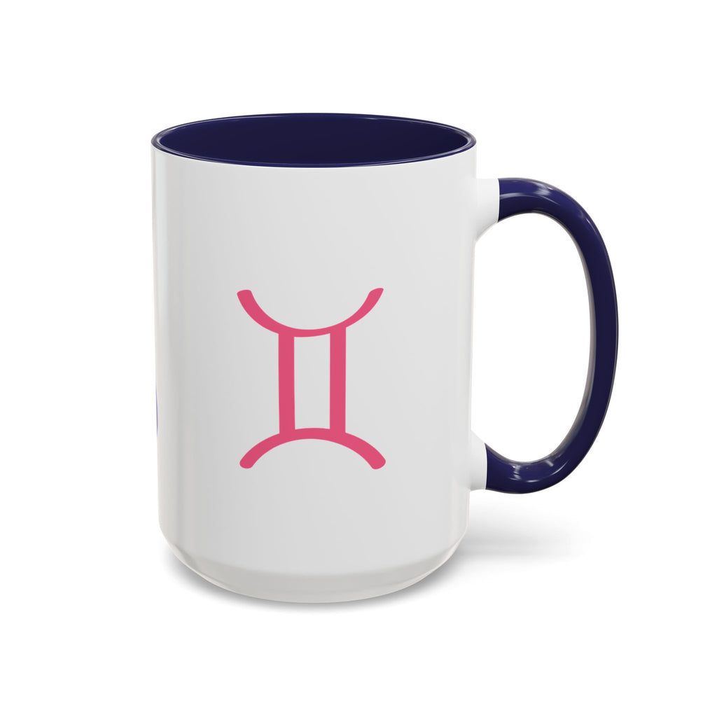 Cute Gemini Zodiac Mug — 15oz (Pink, Light Blue, & Navy)