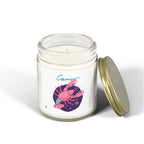 Cute Zodiac Cancer, Scented Candle — Coconut Apricot Wax (9oz Reusable Glass)