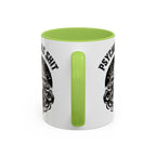 Funny "Psychic As Sh*t, Don't Try Me" Accent Mug — 11/15oz, multiple colors