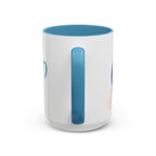 Aries Zodiac Accent Coffee Mug — Cute Horoscope 11/15oz (Pink, Light Blue & Navy)