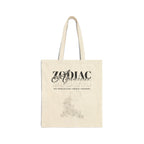 Aquarius Zodiac Tote Bag — Cotton Canvas Astrology Tote