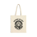 Psychic As Sh*t Cotton Canvas Tote — Funny Psychic Tote Bag for Clairvoyant Vibes