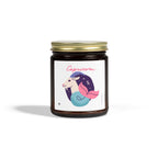 Cute Capricorn Zodiac Scented Candle — Coconut Apricot Wax (9oz Reusable Glass)