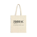 Sagittarius Zodiac Tote Bag — Cotton Canvas Astrology Tote