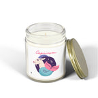 Cute Capricorn Zodiac Scented Candle — Coconut Apricot Wax (9oz Reusable Glass)