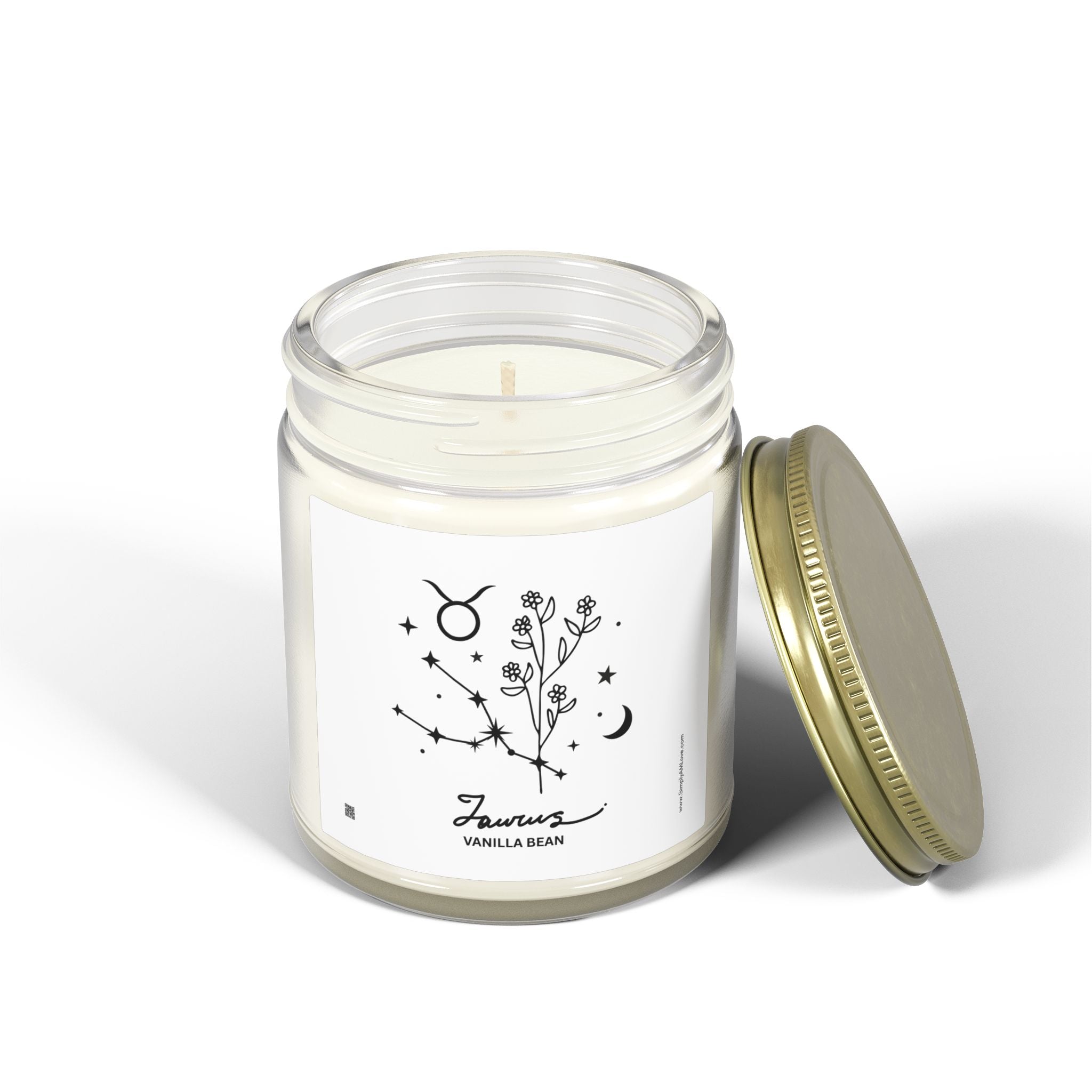 Taurus Zodiac Scented Candle — Coconut Apricot (Vanilla Bean) 9oz
