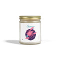 Cute Zodiac Cancer, Scented Candle — Coconut Apricot Wax (9oz Reusable Glass)