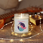 Cute Capricorn Zodiac Scented Candle — Coconut Apricot Wax (9oz Reusable Glass)