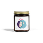 Cute Zodiac Leo, Scented Candle — Coconut Apricot Wax (9oz Reusable Glass)