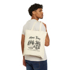 Tote Bag — "More Trees, with Less ***holes Please" Funny Eco-Friendly Tote, natural