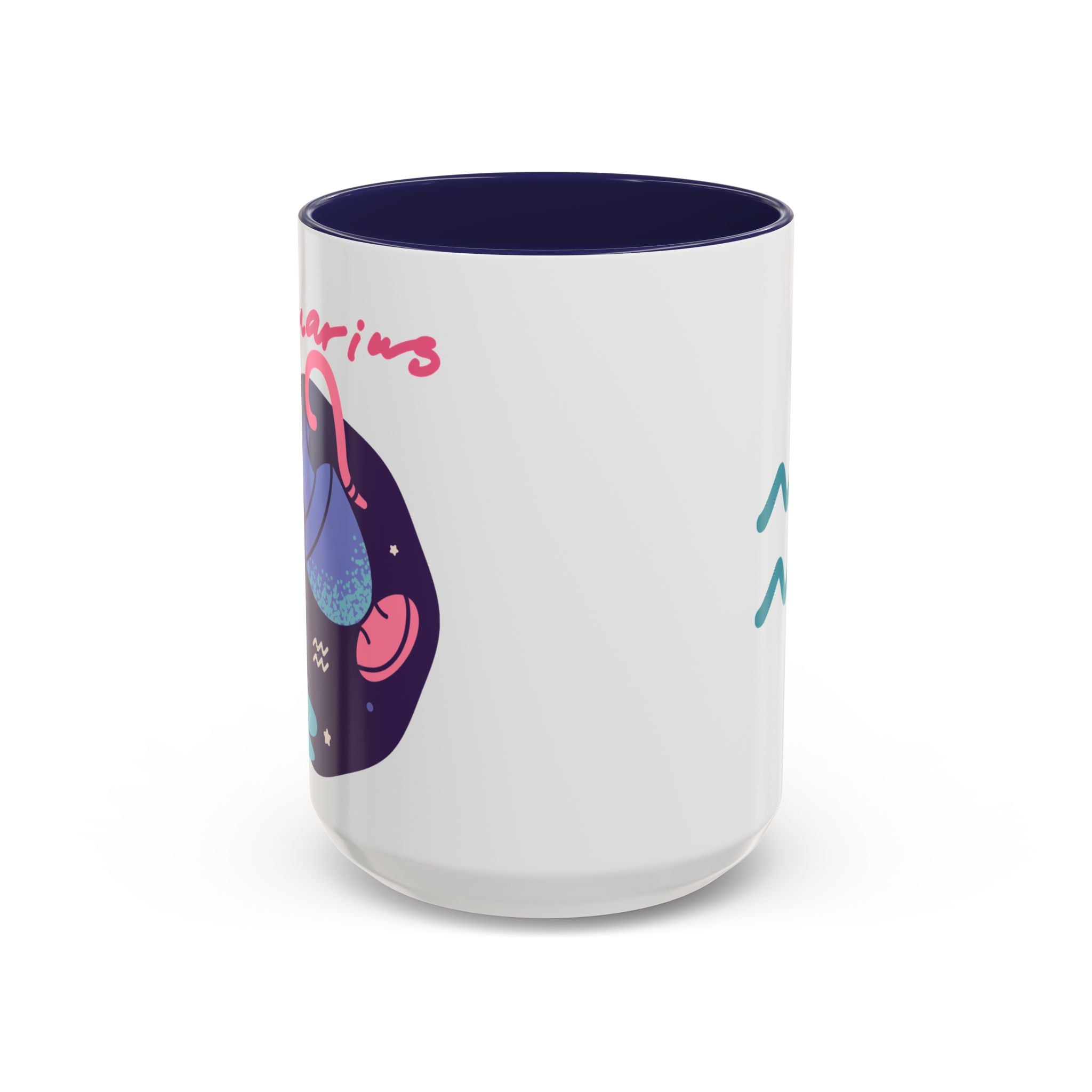 Cute Aquarius Zodiac Mug — 15oz (Pink, Light Blue, & Navy)