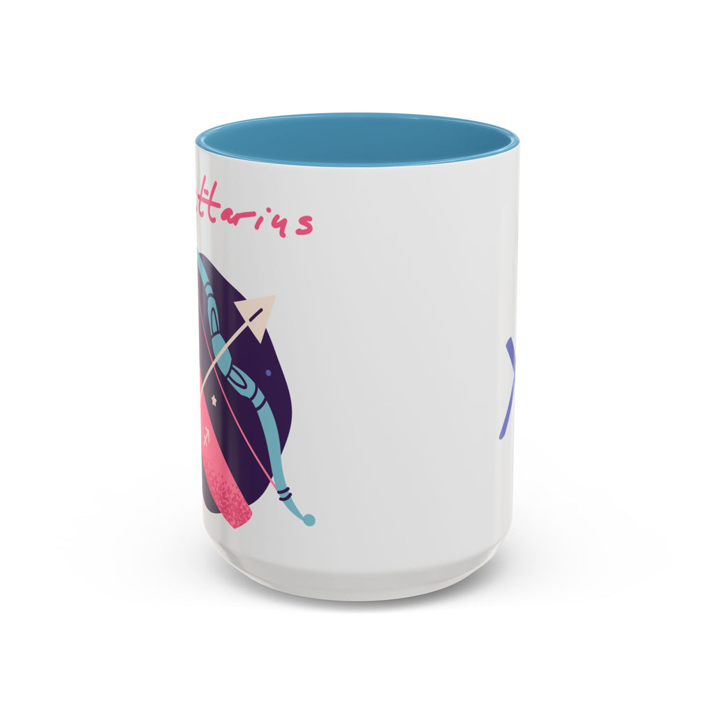 Cute Sagittarius Zodiac Mug — 15oz (Pink, Light Blue, & Navy)