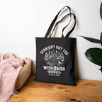 Funny Canvas Tote Bag — "Straight Out The WishAbish Woods" Humor Heals