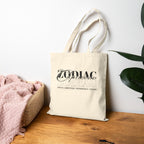 Capricorn Zodiac Tote Bag — Cotton Canvas Astrology Tote