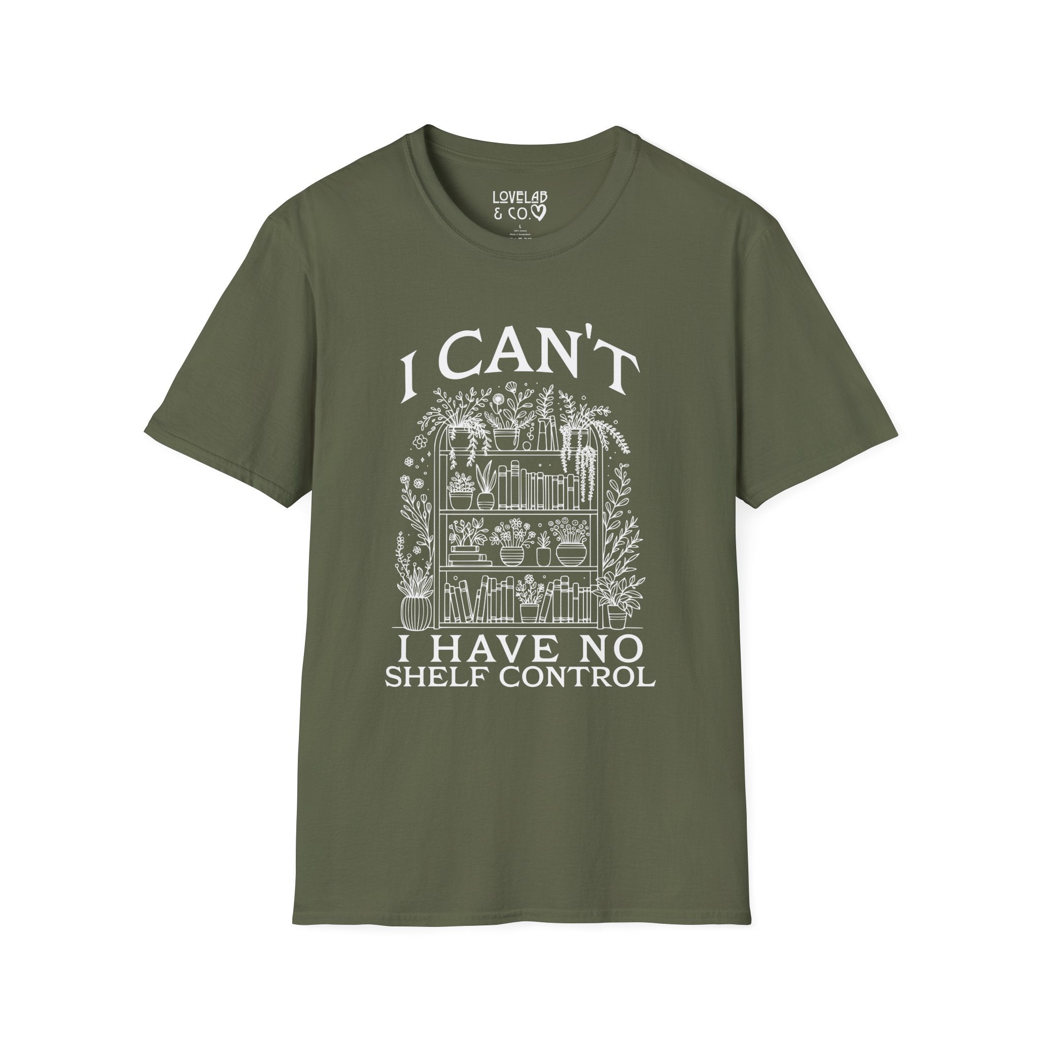 I Can't, I Have No Shelf Control — Funny Pack-Rat T-Shirt