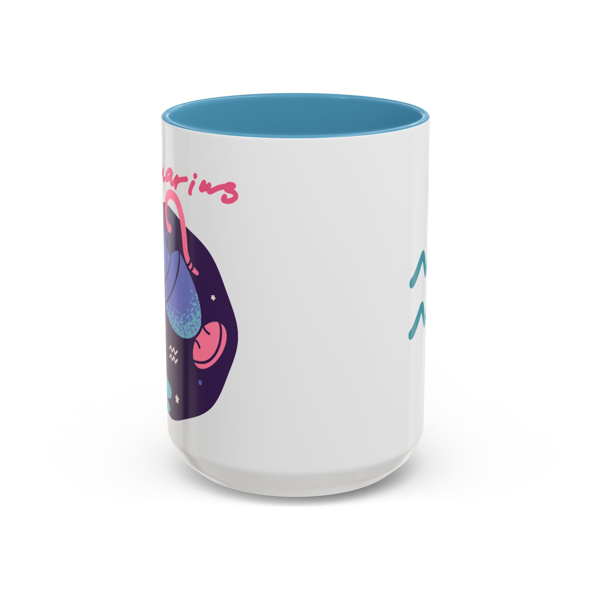Cute Aquarius Zodiac Mug — 15oz (Pink, Light Blue, & Navy)