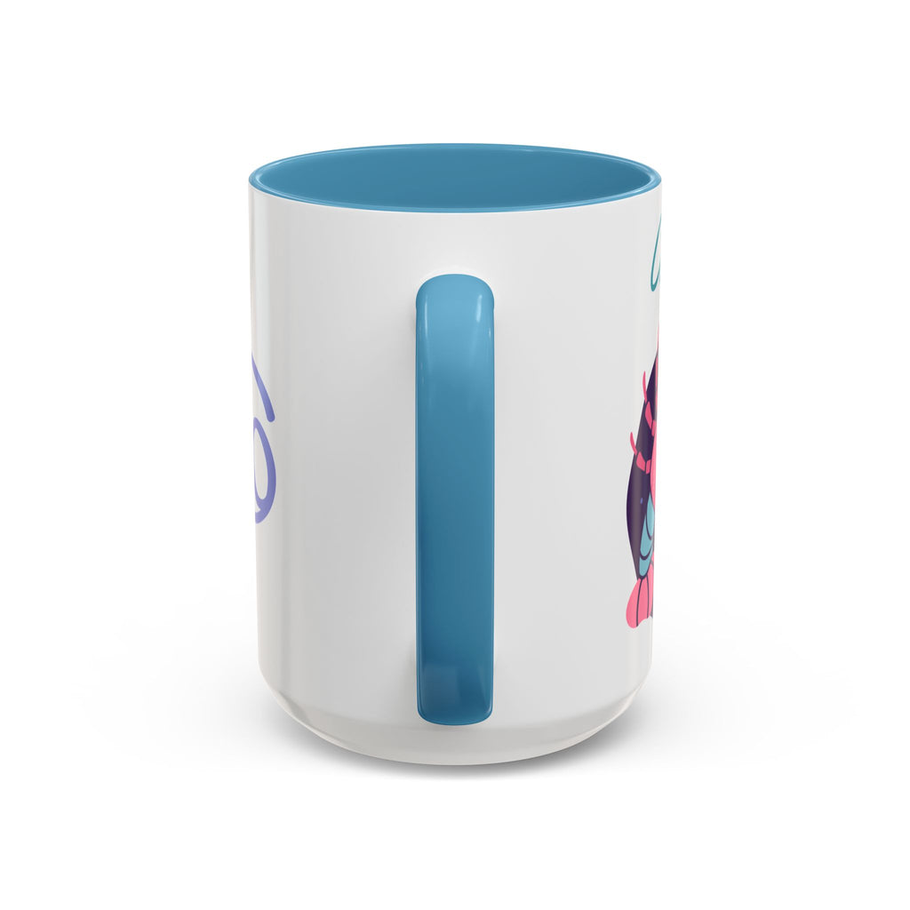 Cute Cancer Zodiac Mug — 15oz (Pink, Light Blue, & Navy)