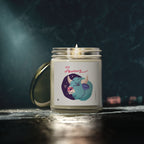 Cute Taurus Zodiac Scented Candle — Coconut Apricot Wax (9oz Reusable Glass)