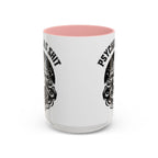 Funny "Psychic As Sh*t, Don't Try Me" Accent Mug — 11/15oz, multiple colors