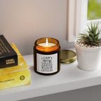 Funny Scented Candle — "I Can't, I Have No Shelf Control" (Coconut Apricot Wax, 4oz/9oz)