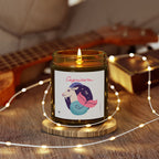 Cute Capricorn Zodiac Scented Candle — Coconut Apricot Wax (9oz Reusable Glass)