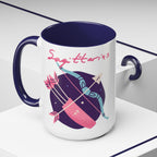 Cute Sagittarius Zodiac Mug — 15oz (Pink, Light Blue, & Navy)
