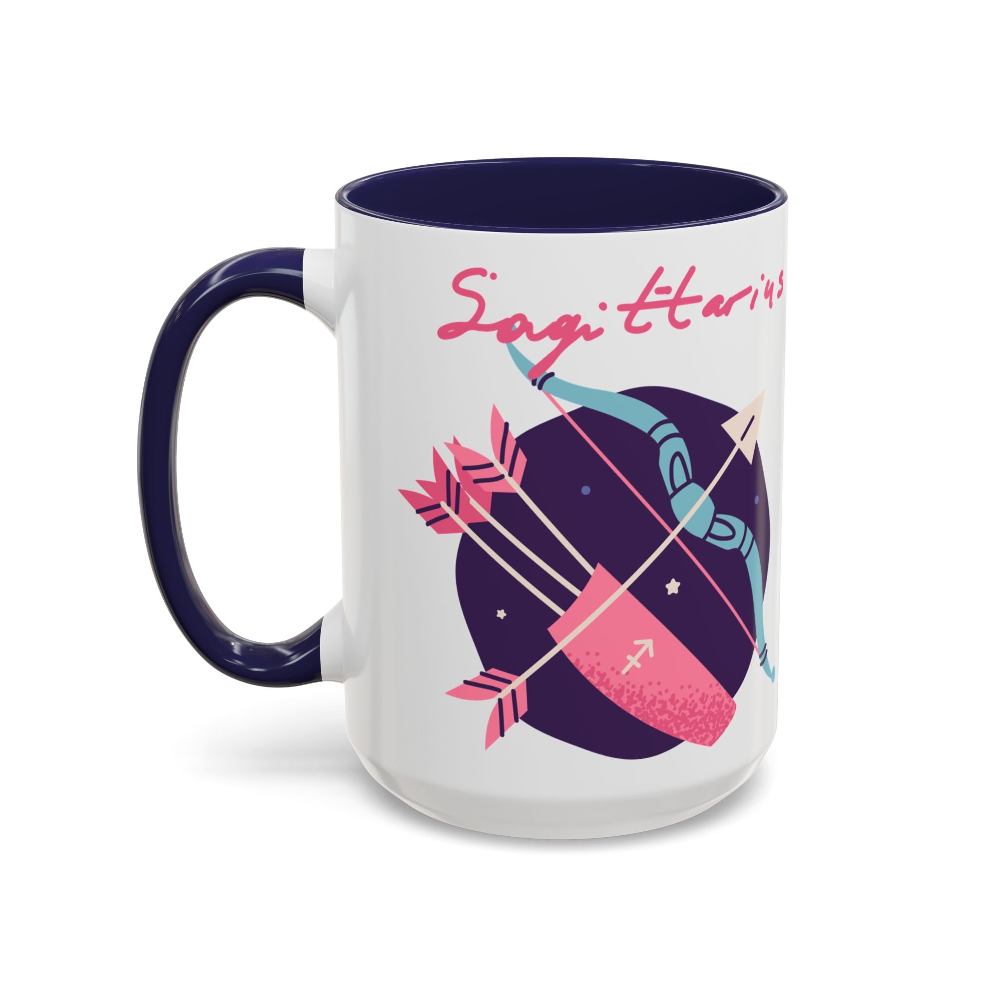 Cute Sagittarius Zodiac Mug — 15oz (Pink, Light Blue, & Navy)