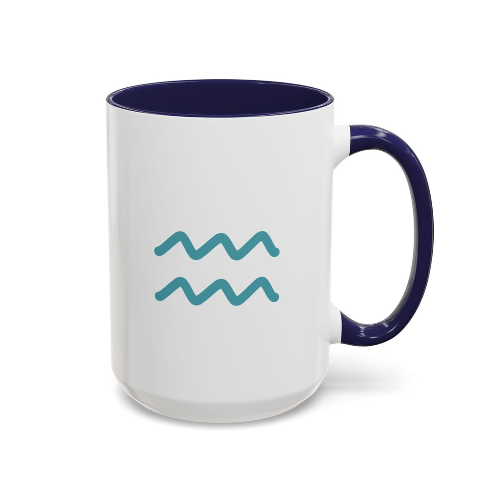 Cute Aquarius Zodiac Mug — 15oz (Pink, Light Blue, & Navy)