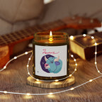 Cute Taurus Zodiac Scented Candle — Coconut Apricot Wax (9oz Reusable Glass)