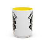 Funny "Psychic As Sh*t, Don't Try Me" Accent Mug — 11/15oz, multiple colors