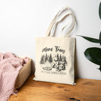 Tote Bag — "More Trees, with Less ***holes Please" Funny Eco-Friendly Tote, natural