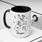 Scorpio Zodiac Mug — Minimal Celestial Horoscope Accent 15oz Mug