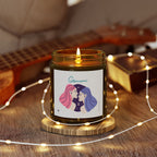 Cute Gemini Zodiac Scented Candle — Coconut Apricot Wax (9oz Reusable Glass)