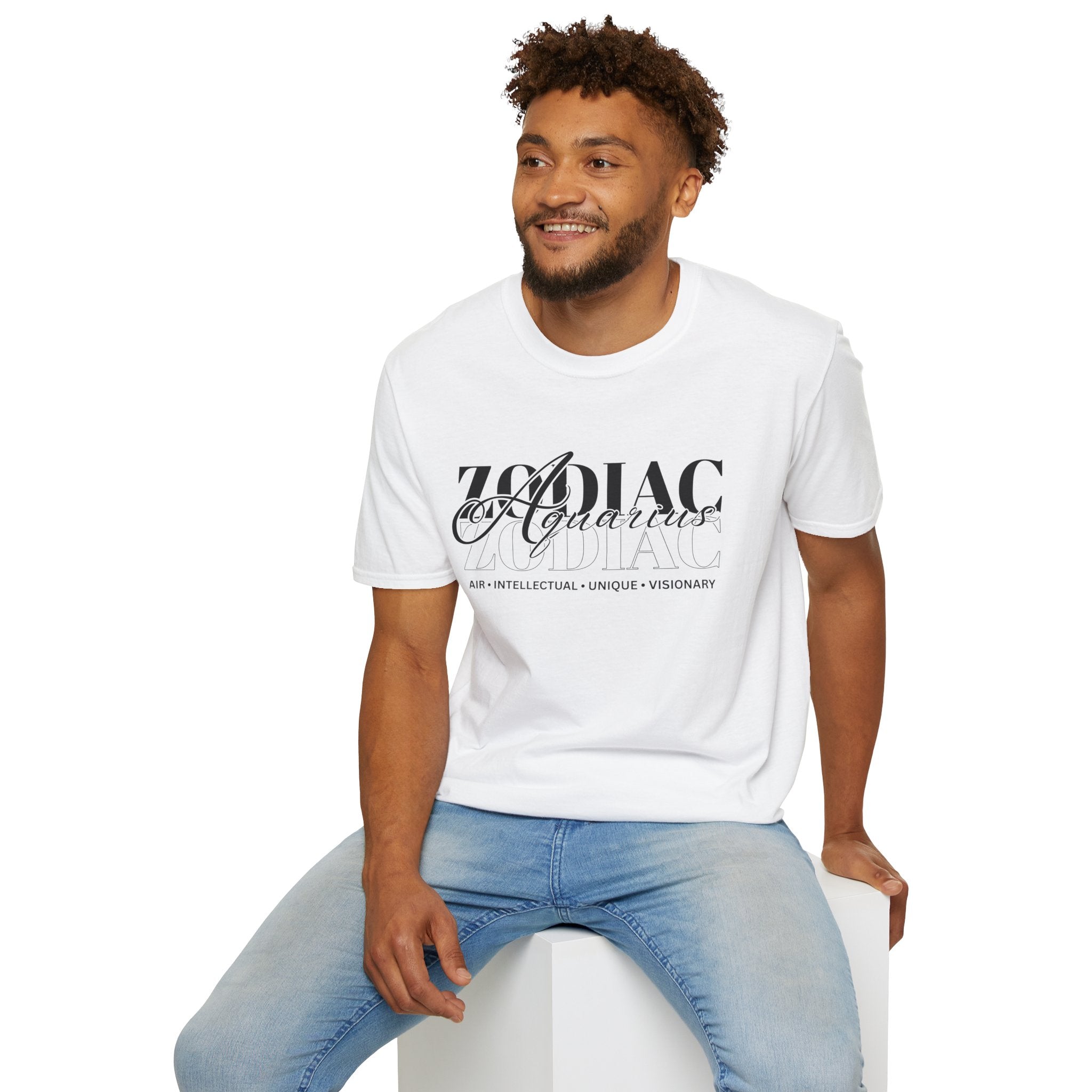 Aquarius Zodiac T-Shirt — Bold Air Astrology Tee