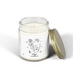 Zodiac Virgo Coconut Apricot Wax Scented Candle — 9oz Botanical Glass Jar (Cashmere Musk)