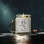 Gemini Zodiac Minimalist Scented Candle — Coconut Apricot Wax, 9oz (Blackberry Vanilla)